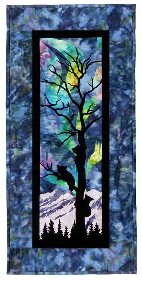 Aurora Nights: From the Treetops Individual Wallhanging