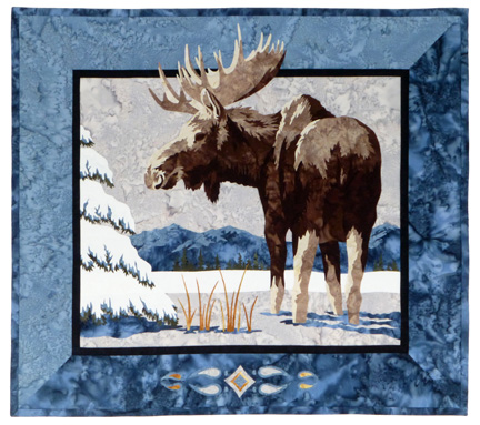 Moose 'n Spruce in Blue