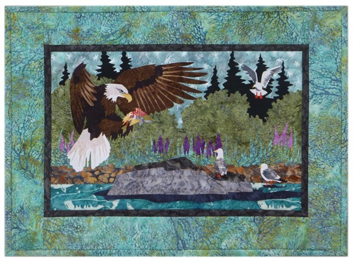 River Run: Day's Catch Individual Wallhanging